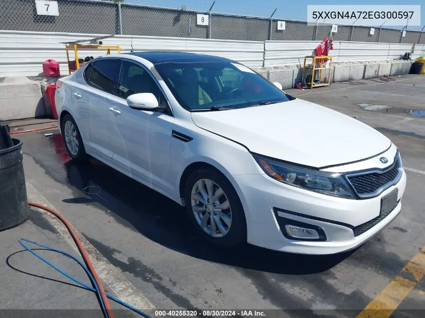 2014 Kia Optima Ex VIN: 5XXGN4A72EG300597 Lot: 40255320