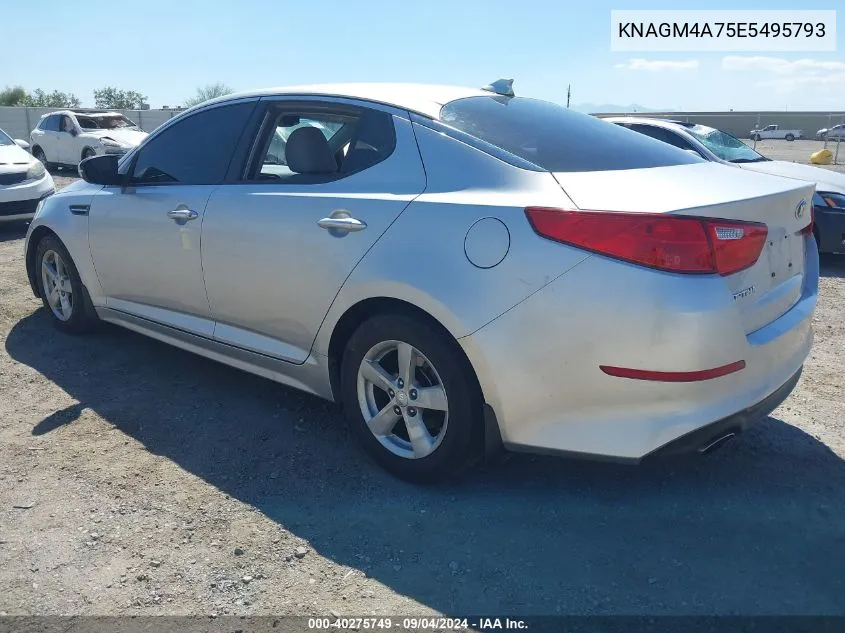 2014 Kia Optima Lx VIN: KNAGM4A75E5495793 Lot: 40275749