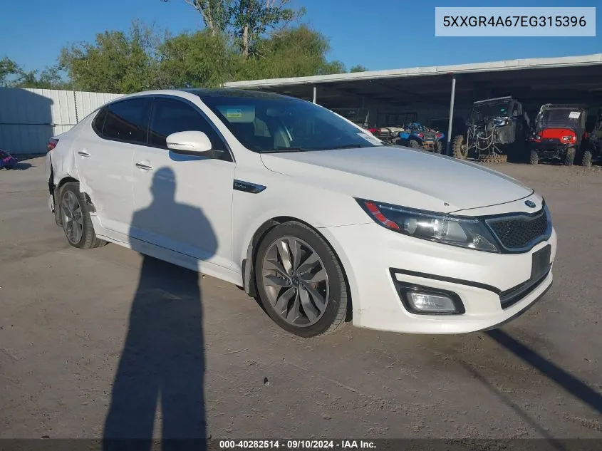 2014 Kia Optima Sx Turbo VIN: 5XXGR4A67EG315396 Lot: 40282514