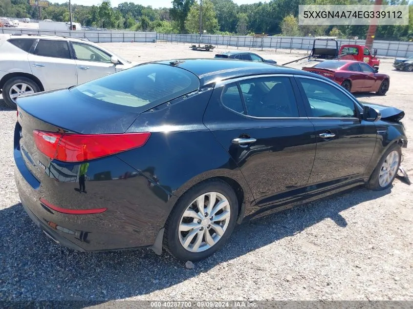 5XXGN4A74EG339112 2014 Kia Optima Ex