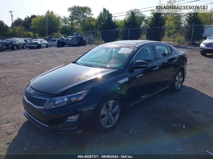 2014 Kia Optima Hybrid Ex VIN: KNAGN4AD3E5076182 Lot: 40297371