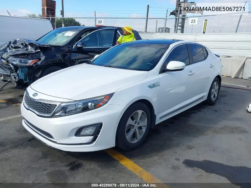 2014 Kia Optima Hybrid Lx VIN: KNAGM4AD8E5067271 Lot: 40299879