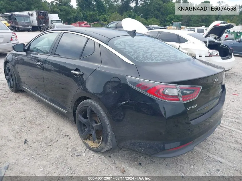 KNAGN4AD1E5074558 2014 Kia Optima Hybrid Ex