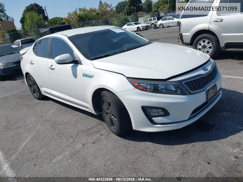 2014 Kia Optima Hybrid Ex VIN: KNAGN4AD2E5071099 Lot: 40322656