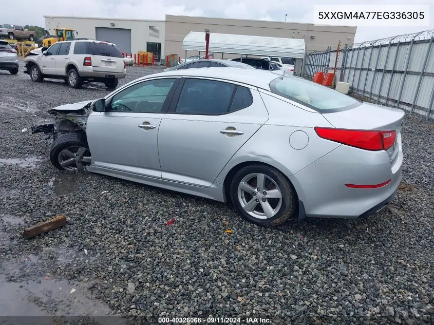 2014 Kia Optima Lx VIN: 5XXGM4A77EG336305 Lot: 40326068