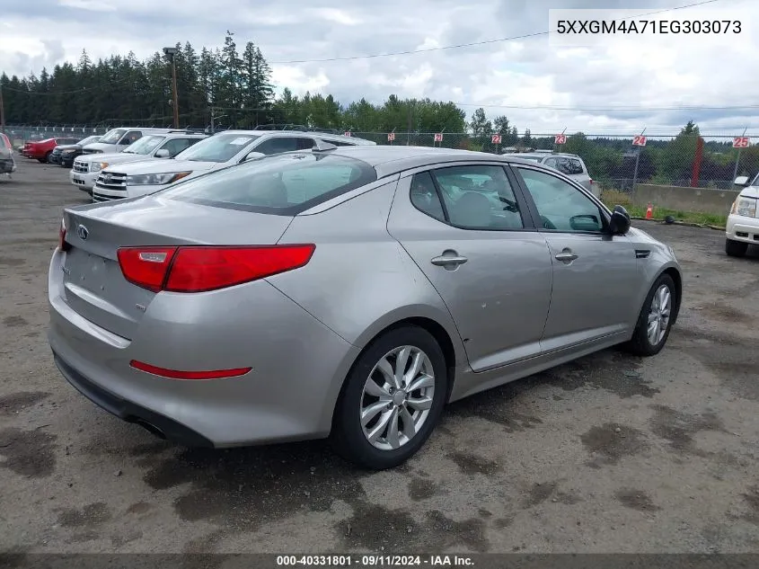 2014 Kia Optima Lx VIN: 5XXGM4A71EG303073 Lot: 40331801