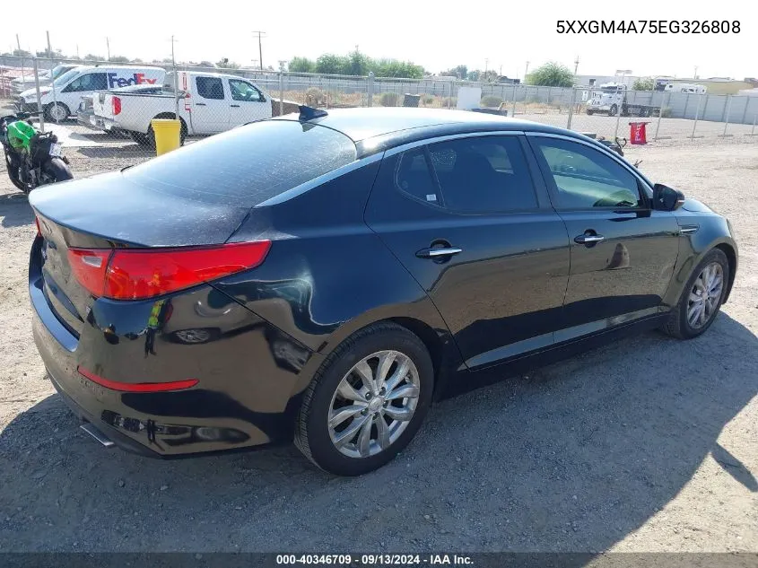 2014 Kia Optima Lx VIN: 5XXGM4A75EG326808 Lot: 40346709