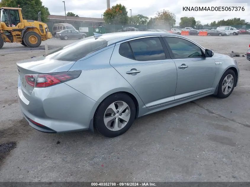 KNAGM4AD0E5067376 2014 Kia Optima Hybrid Hybrid