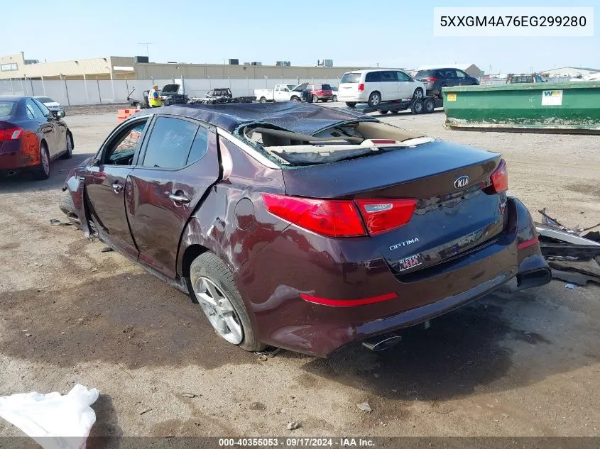 5XXGM4A76EG299280 2014 Kia Optima Lx