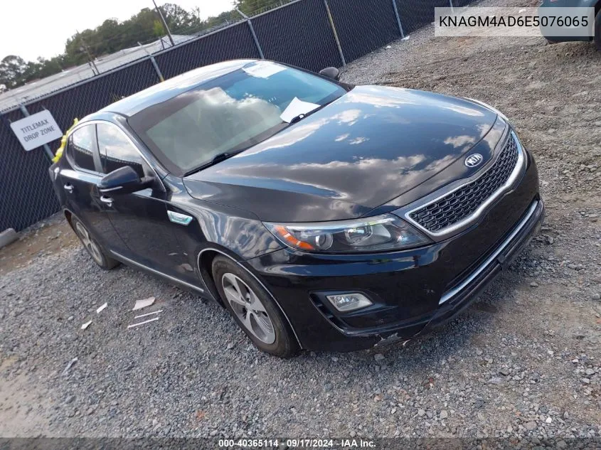 2014 Kia Optima Hybrid Lx VIN: KNAGM4AD6E5076065 Lot: 40365114