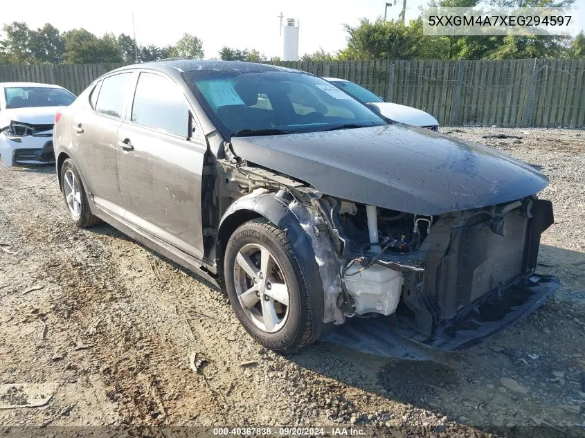 5XXGM4A7XEG294597 2014 Kia Optima Lx