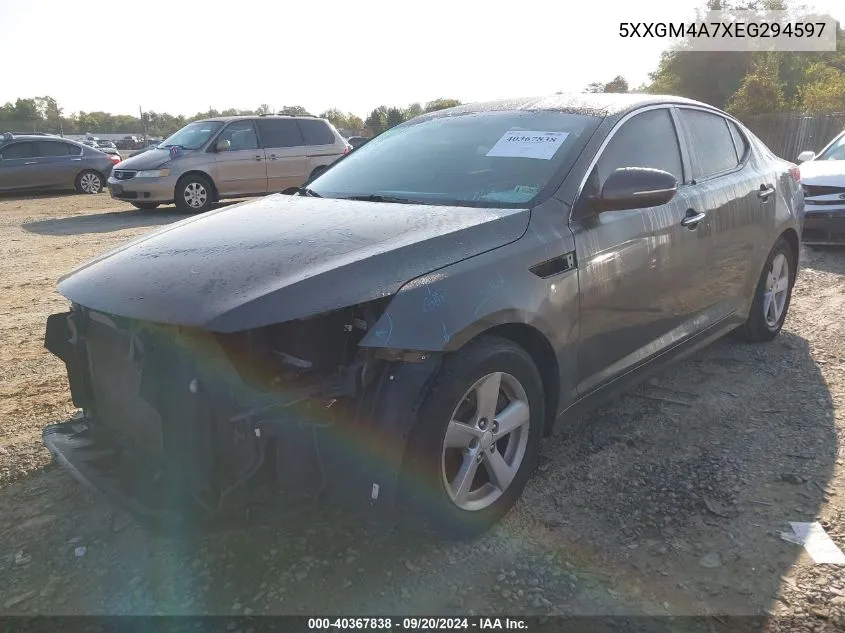 5XXGM4A7XEG294597 2014 Kia Optima Lx