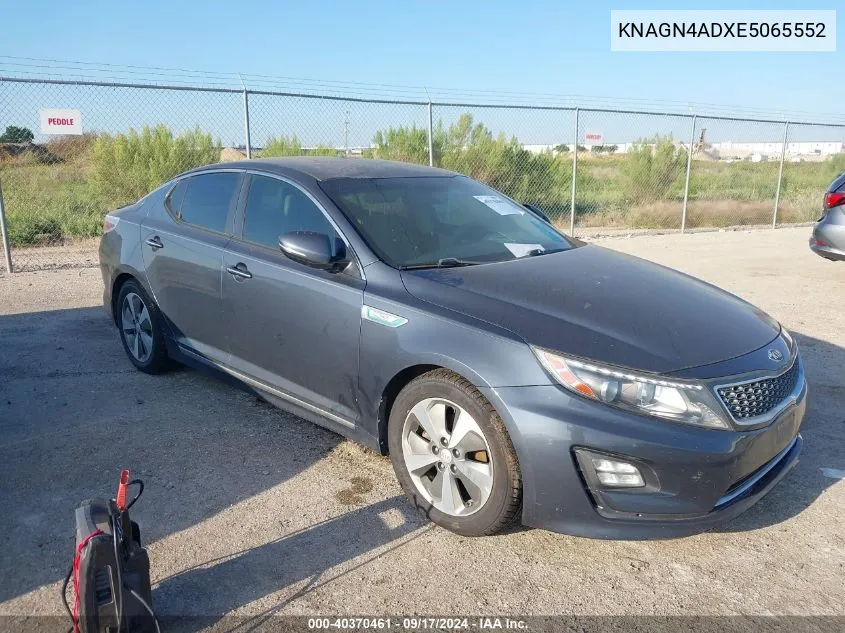 KNAGN4ADXE5065552 2014 Kia Optima Hybrid Ex