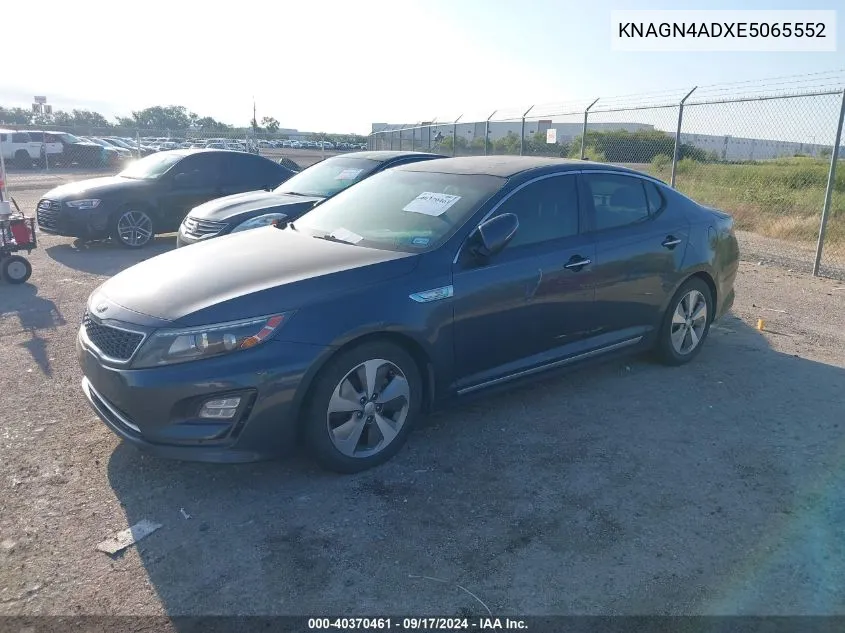 KNAGN4ADXE5065552 2014 Kia Optima Hybrid Ex