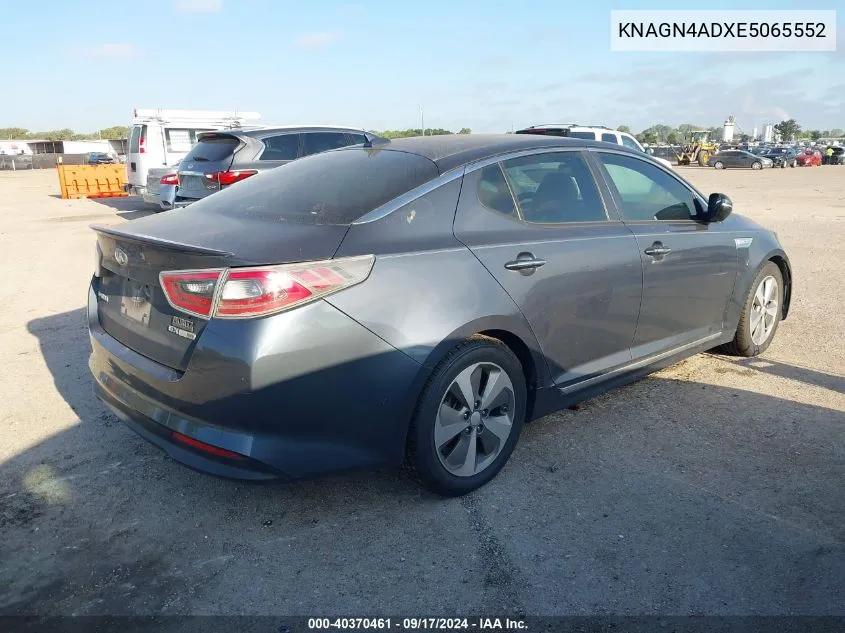 KNAGN4ADXE5065552 2014 Kia Optima Hybrid Ex