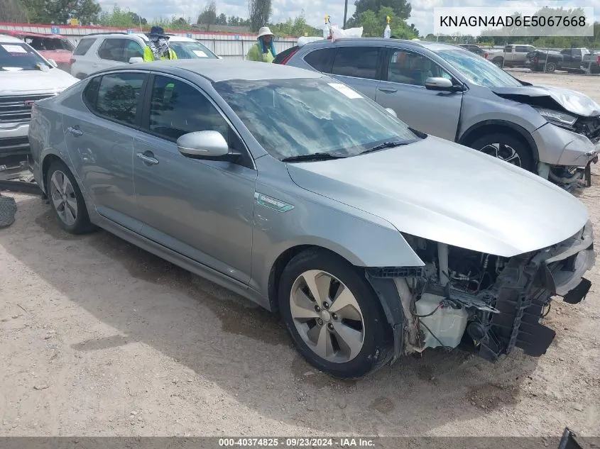 KNAGN4AD6E5067668 2014 Kia Optima Hybrid Ex