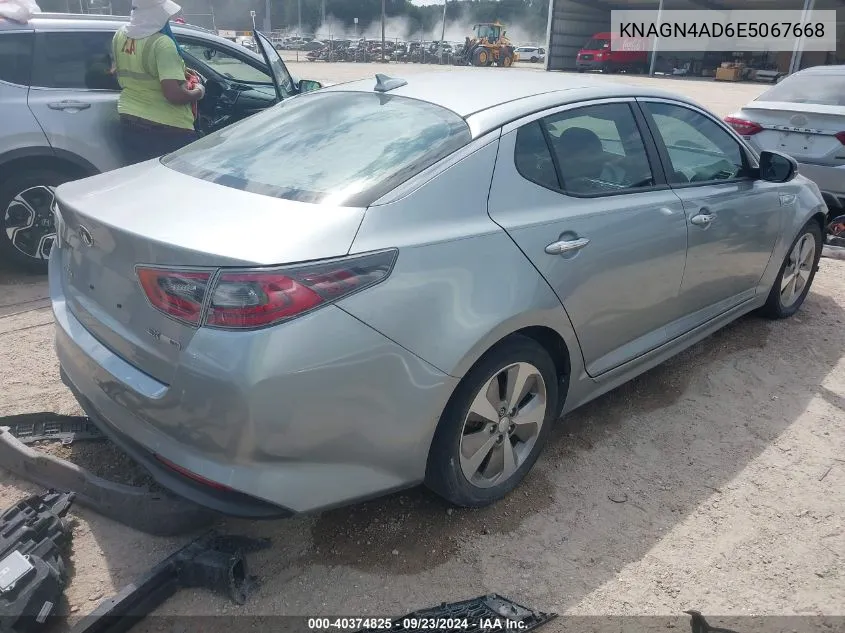 KNAGN4AD6E5067668 2014 Kia Optima Hybrid Ex