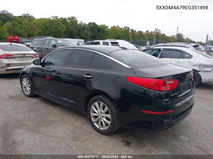 2014 Kia Optima Lx VIN: 5XXGM4A79EG351498 Lot: 40375711