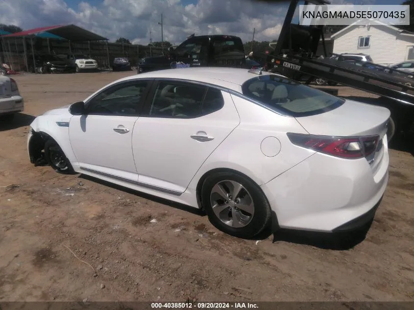 KNAGM4AD5E5070435 2014 Kia Optima Hybrid Lx