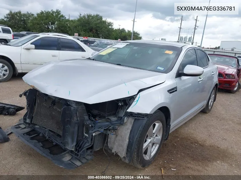 5XXGM4A76EG336781 2014 Kia Optima Lx