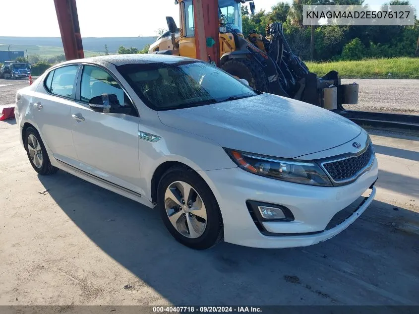 2014 Kia Optima Hybrid Lx VIN: KNAGM4AD2E5076127 Lot: 40407718