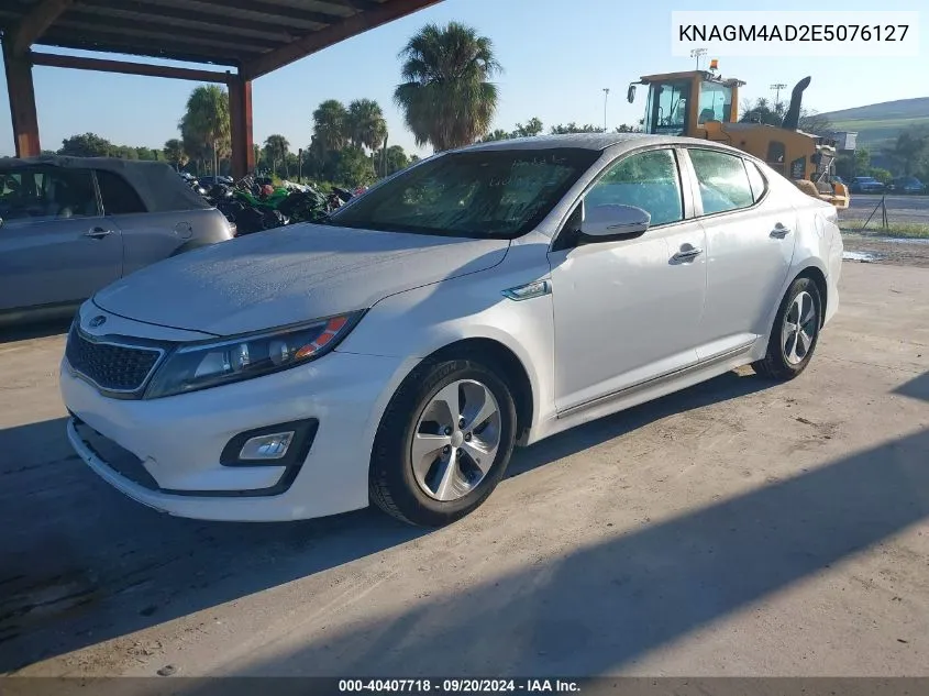 KNAGM4AD2E5076127 2014 Kia Optima Hybrid Lx