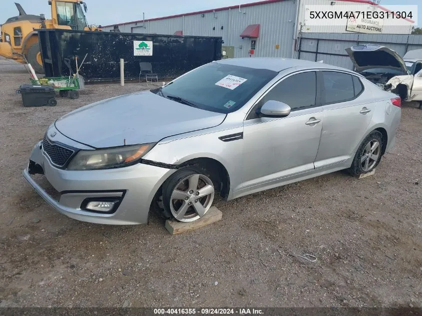 2014 Kia Optima Lx VIN: 5XXGM4A71EG311304 Lot: 40416355