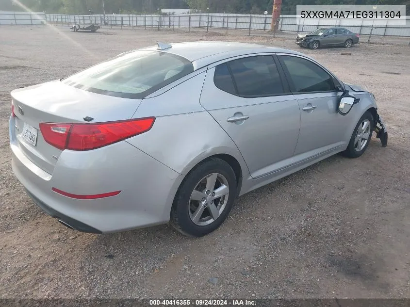 5XXGM4A71EG311304 2014 Kia Optima Lx