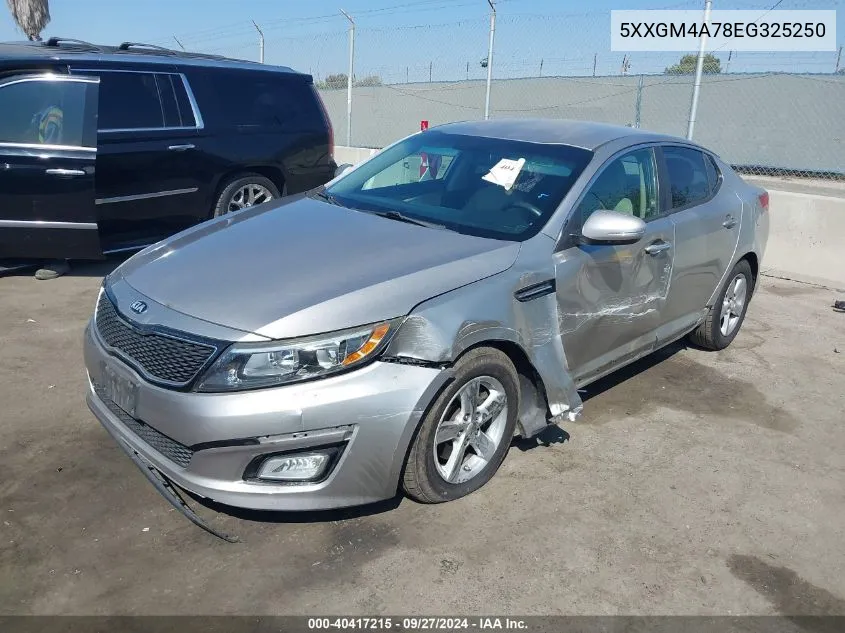 2014 Kia Optima Lx VIN: 5XXGM4A78EG325250 Lot: 40417215