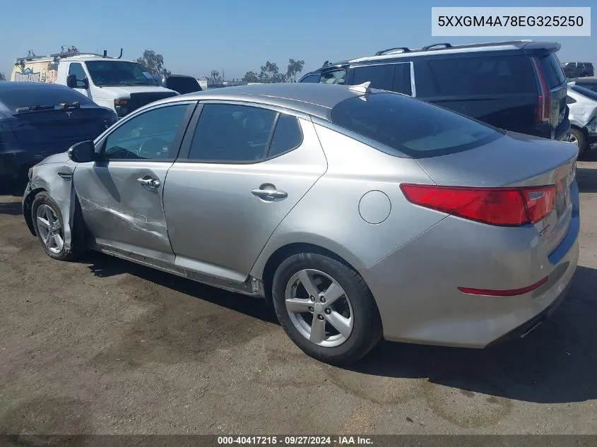 5XXGM4A78EG325250 2014 Kia Optima Lx