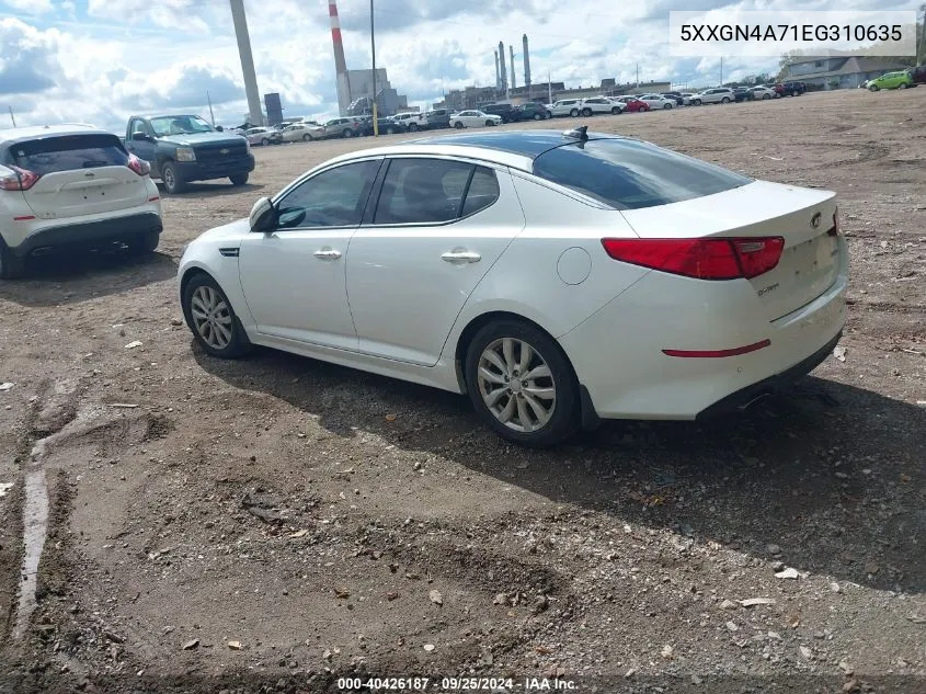 5XXGN4A71EG310635 2014 Kia Optima Ex