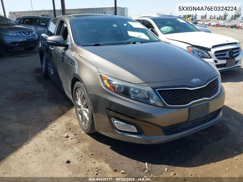 2014 Kia Optima Ex VIN: 5XXGN4A76EG324224 Lot: 40430171