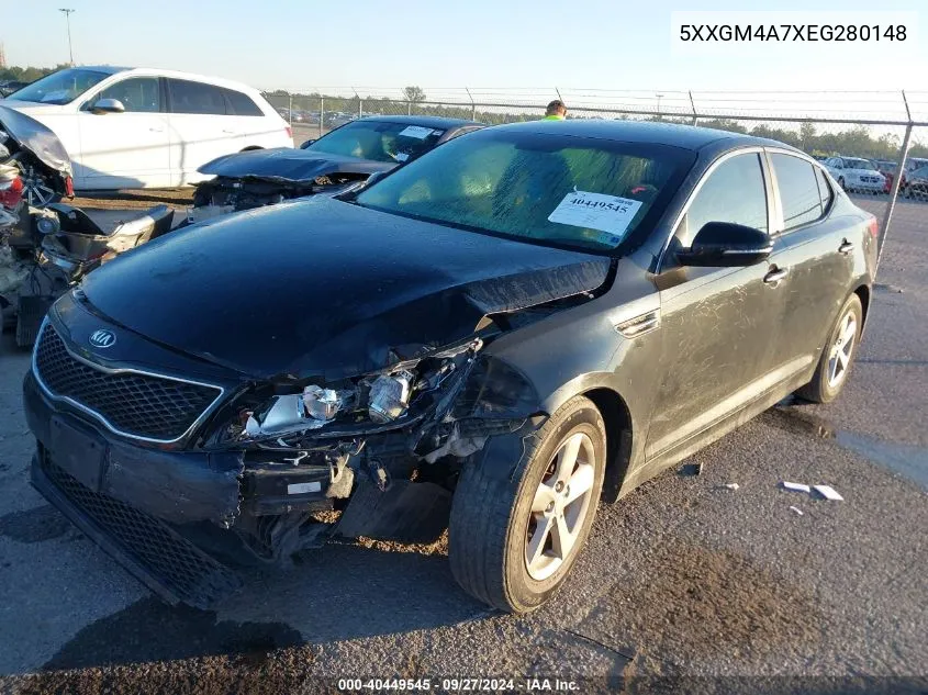 2014 Kia Optima Lx VIN: 5XXGM4A7XEG280148 Lot: 40449545