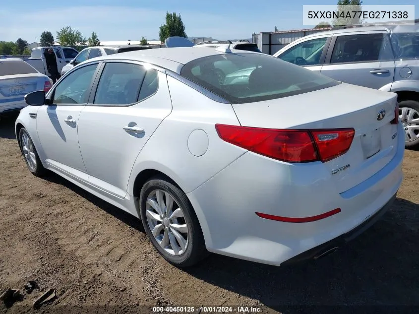 2014 Kia Optima Ex VIN: 5XXGN4A77EG271338 Lot: 40450125