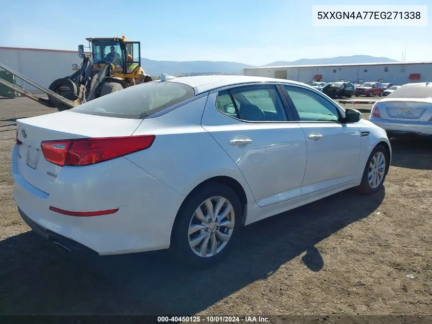 2014 Kia Optima Ex VIN: 5XXGN4A77EG271338 Lot: 40450125