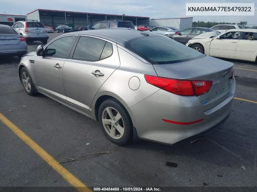 KNAGM4A77E5479322 2014 Kia Optima Lx