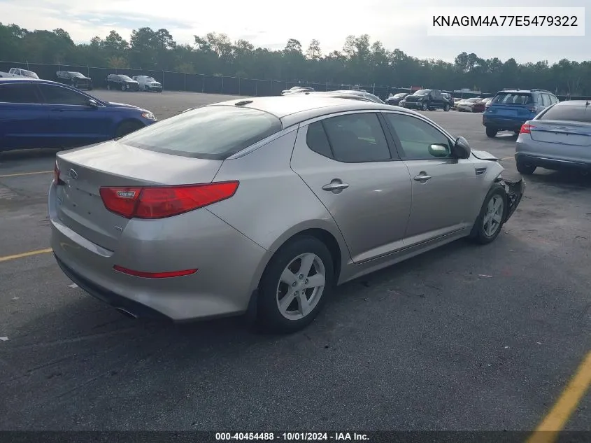 2014 Kia Optima Lx VIN: KNAGM4A77E5479322 Lot: 40454488