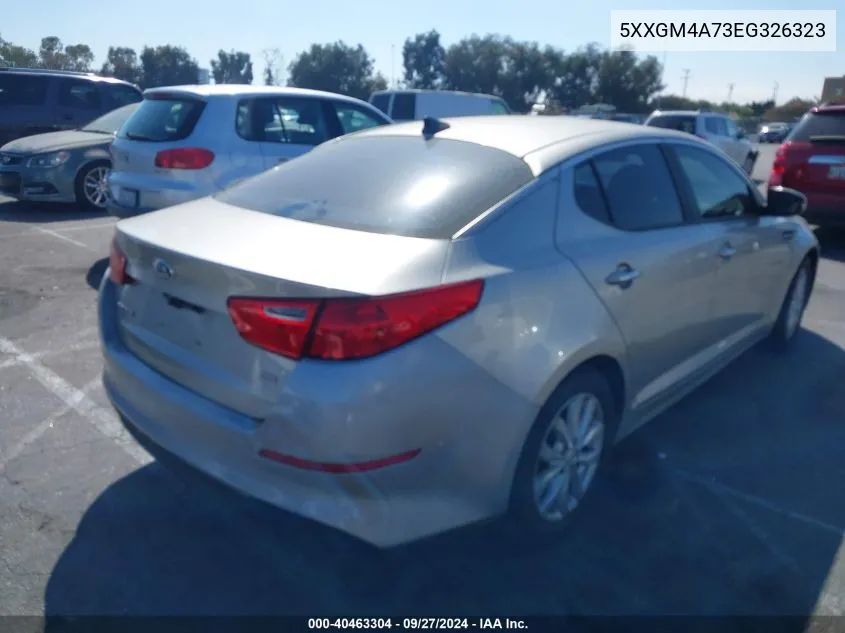 2014 Kia Optima Lx VIN: 5XXGM4A73EG326323 Lot: 40463304