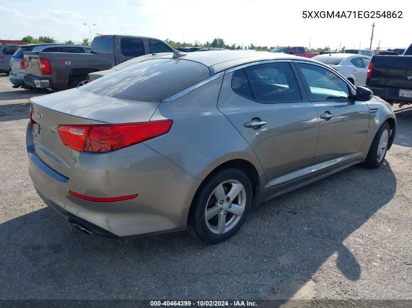 2014 Kia Optima Lx VIN: 5XXGM4A71EG254862 Lot: 40464399