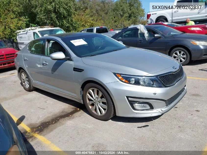 5XXGN4A72EG262837 2014 Kia Optima Ex