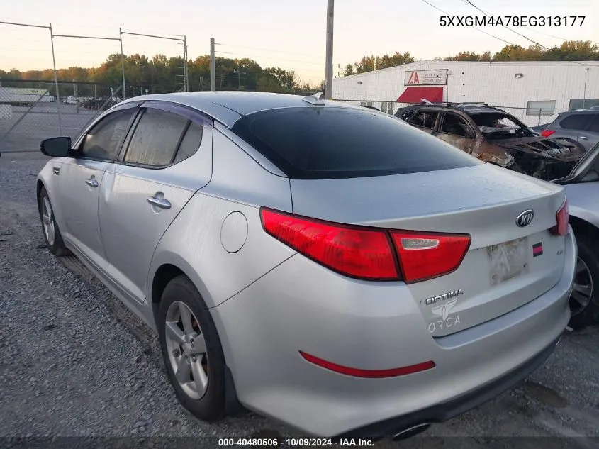 5XXGM4A78EG313177 2014 Kia Optima Lx