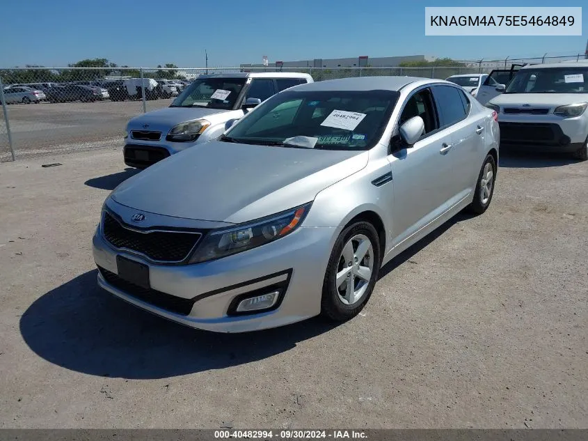 2014 Kia Optima Lx VIN: KNAGM4A75E5464849 Lot: 40482994