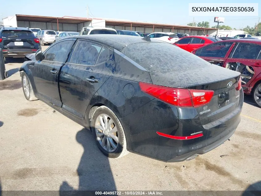 2014 Kia Optima Ex VIN: 5XXGN4A75EG350636 Lot: 40495722