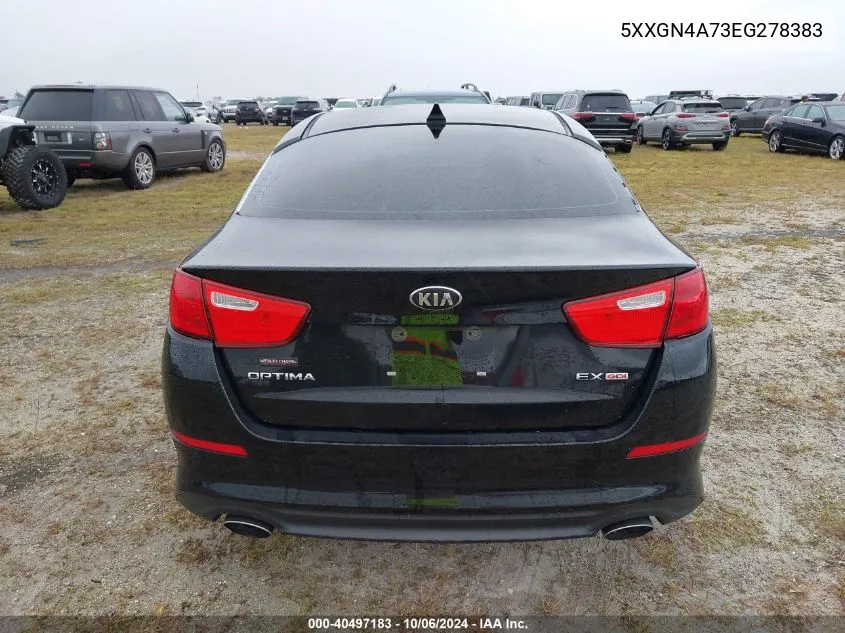 2014 Kia Optima Ex VIN: 5XXGN4A73EG278383 Lot: 40497183