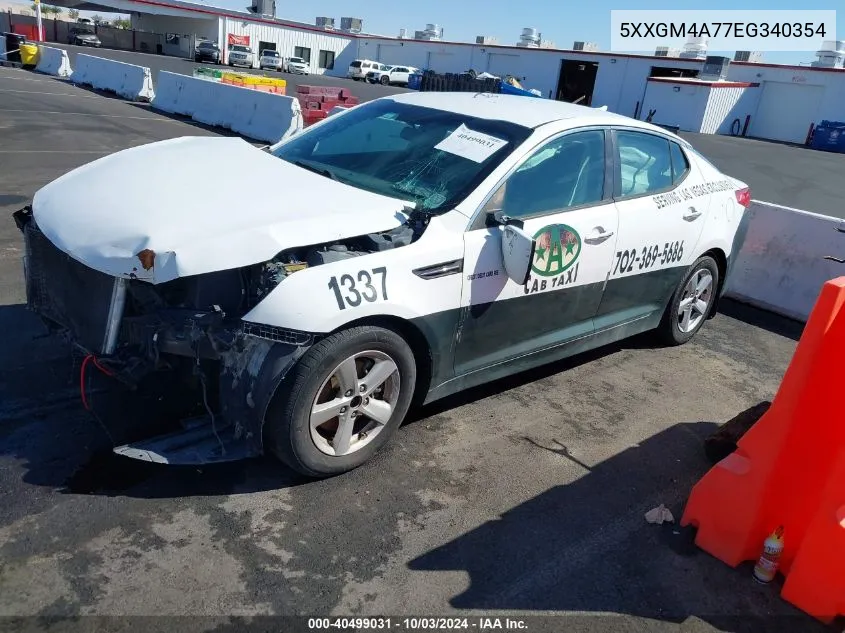 5XXGM4A77EG340354 2014 Kia Optima Lx