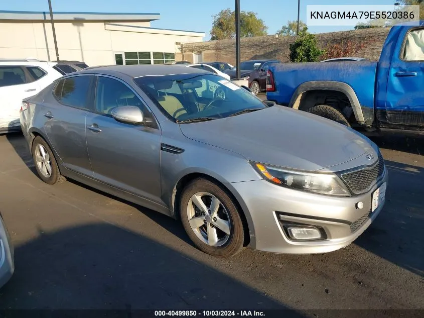 2014 Kia Optima Lx VIN: KNAGM4A79E5520386 Lot: 40499850