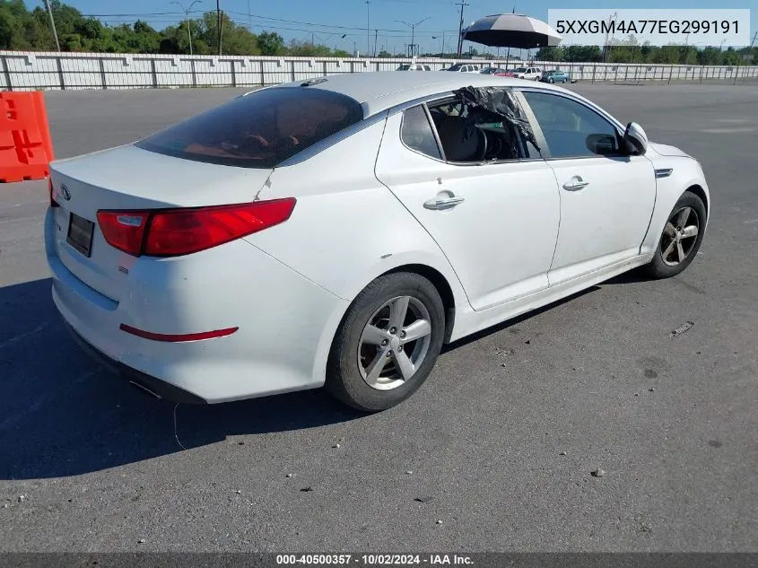 5XXGM4A77EG299191 2014 Kia Optima Lx