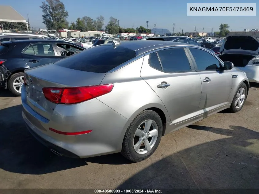 2014 Kia Optima Lx VIN: KNAGM4A70E5476469 Lot: 40500903