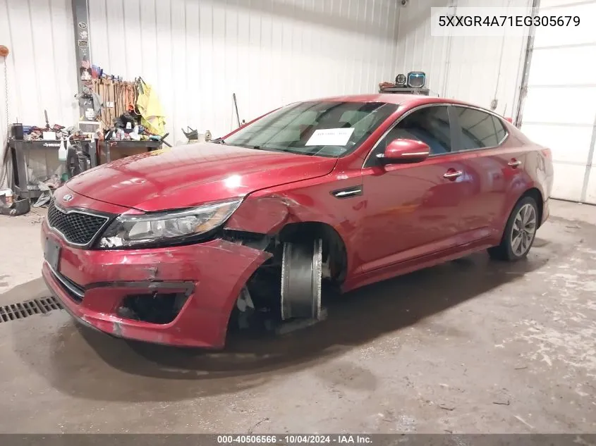 2014 Kia Optima Sx VIN: 5XXGR4A71EG305679 Lot: 40506566