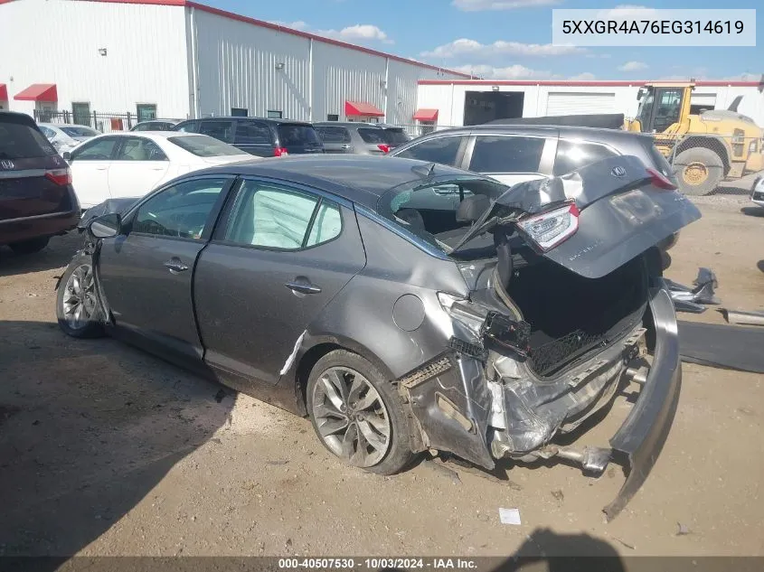 2014 Kia Optima Sx VIN: 5XXGR4A76EG314619 Lot: 40507530